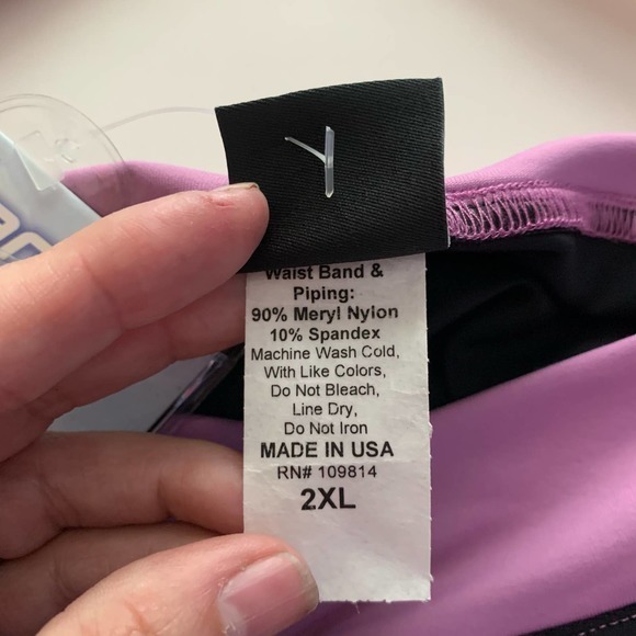 CANARI Black & Lilac Cycling Vogue Knicker Shorts - NWT - Picture 12 of 15